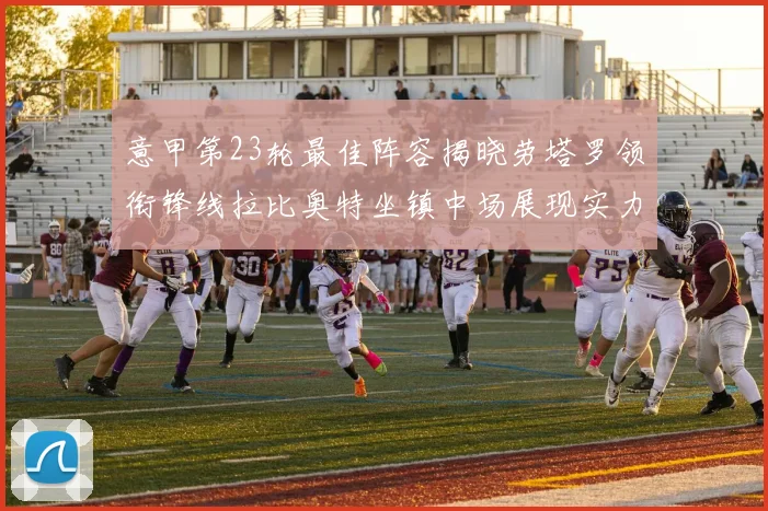 意甲第23轮最佳阵容揭晓劳塔罗领衔锋线拉比奥特坐镇中场展现实力